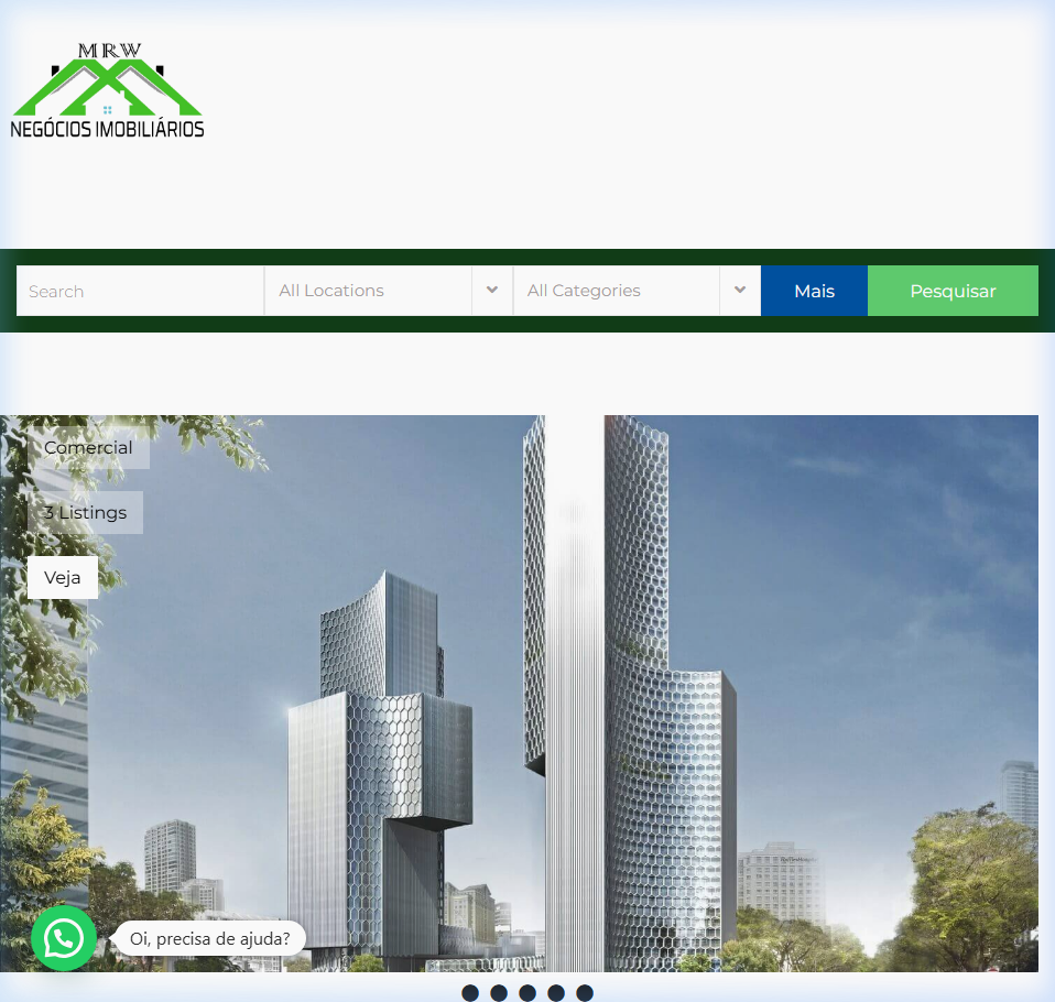 Screenshot original do site MRW Imóvel